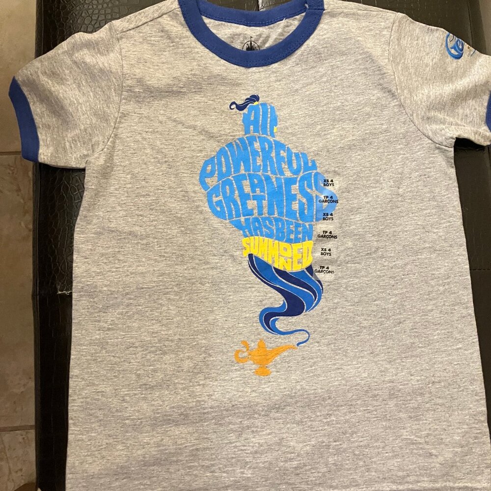Disney Store XS (4) todler, boy T-shirt Grey with picture. - Picture 1 of 8